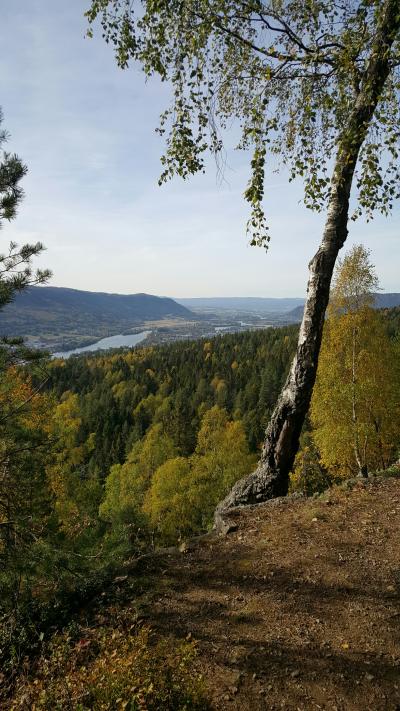 Utsikt fra turveien ved Spiralen
